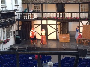 The Merry Wives of Windsor staged by 'Shakespeare at the George' in Huntingdon.