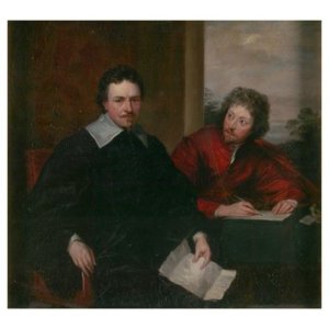 Van Dyck, Double portrait of the earl of Strafford and Sir Philip Mainwaring. (Credit: Victoria and Albert Museum)