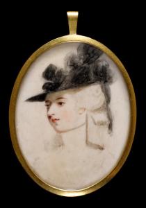 Self-portrait of Mary O'Brien, née Palmer, Marchioness of  Thomond. (Credit: The Fitzwilliam Museum)