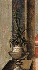 Detail of the pink in a pot.