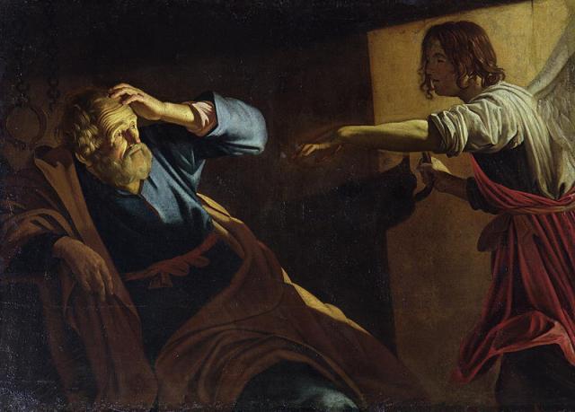 St Peter awakened by the angel, by Gerard Honthorst. (Credit:                 )
