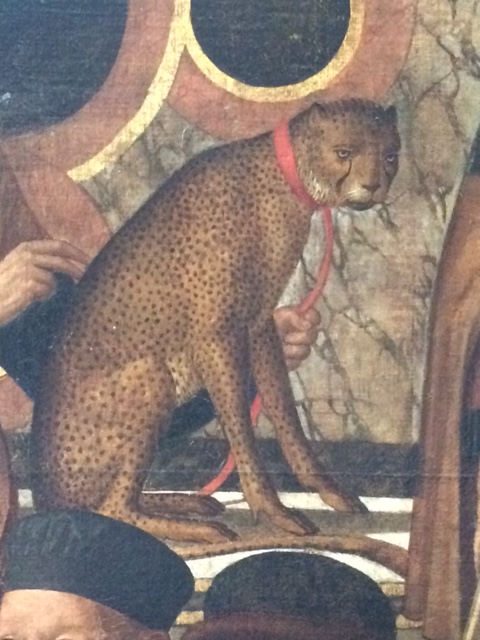 This panther was apparently the latest must-have accessory when Giovanni Mansueti painted the 'Miraculous Healing'.