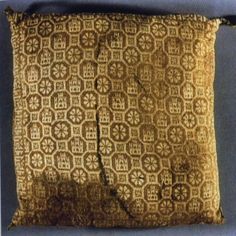 Two silk cushion covers from the tomb of the Infante Don Fernando de la Cerda in Burgos, c. 1275.