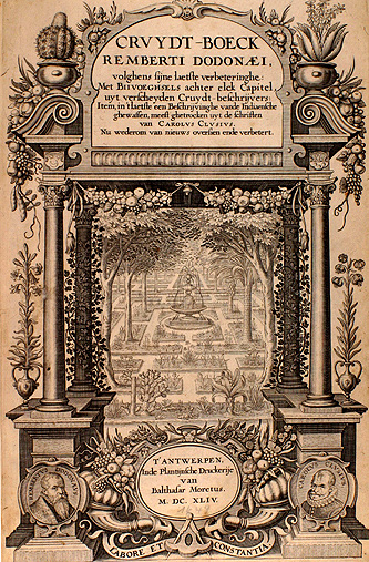 Title page of Dodoens Herbarium, 
