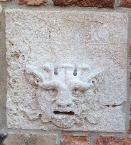 Did the notorious denuncia 'postboxes' of Venice (this one from San Martino, close to the Arsenale) derive from images of the Gorgon?