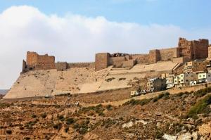 The castle of Kerak in present-day Jordan, besieged by Saladin.