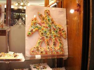 San Martino is a children's festival in Venice, with special cakes showing the saint on his horse, with his sword ready to divide his cloak with a beggar.