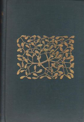 The gorgeous front blocking of the first edition of The Golden Bough.