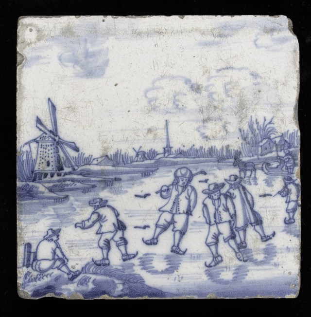 The whole tile, thought to have been made in the eighteenth century. (Credit: The Fitzwilliam Museum)
