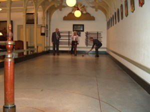 The kolf court in the 1644 St Eloy's Hospice, the guild hall of the smiths, in Utrecht. (Credit: Do Smit)