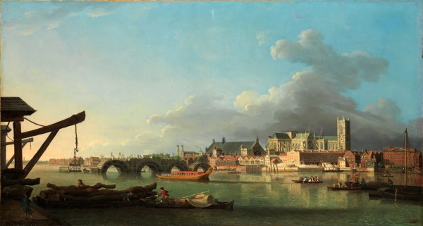 Samuel Scott, 'The Building of Westminster Bridge',c. 1742. (Credit: Metropolitan Museum of Art, New York)