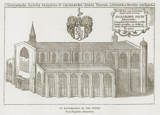 The Royal Hospital and Collegiate Church of St Katharine by the Tower, founded in 1148 by Matilda, wife of Ling Stephen.