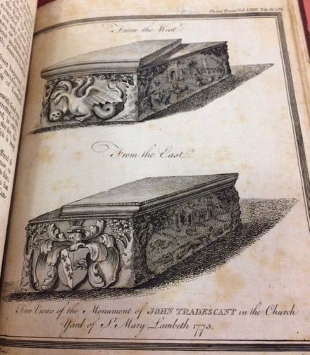 The Tradescant tomb.
