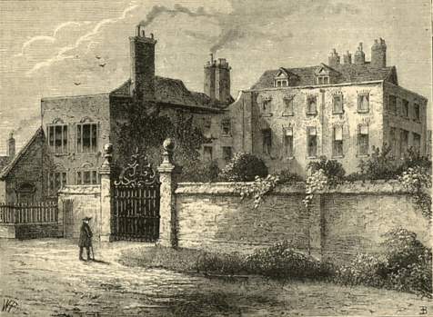 The Tradescant house on south Lambeth, from Thomas Pennant's Of London. 