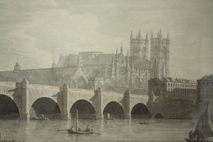 Westminster Bridge by Joseph Farrington, 1789. (Credit: Museum of London)