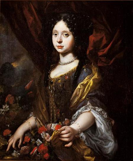 Anna Maria Luisa de' Medici as a child, by Antonio Franchi.